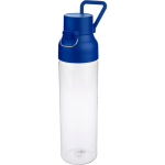 Transparente Tritan-Trinkflasche mit farbigem Deckel und Klickverschluss, 750 ml farbe blau fünfte Ansicht