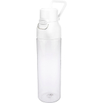 Transparente Tritan-Trinkflasche mit farbigem Deckel und Klickverschluss, 750 ml farbe weiß erste Ansicht