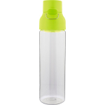 Transparente Tritan-Trinkflasche mit farbigem Deckel und Klickverschluss, 750 ml farbe lindgrün erste Ansicht