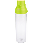 Transparente Tritan-Trinkflasche mit farbigem Deckel und Klickverschluss, 750 ml farbe lindgrün siebte Ansicht