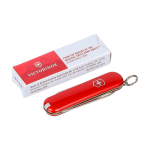 Victorinox Taschenmesser aus Edelstahl im Schlüsselanhängerformat mit 6 Funktionen farbe rot dritte Ansicht
