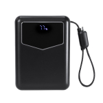 Powerbank mit integrierten Kabeln und Ladeanzeige, 20000 mAh
