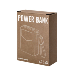 Powerbank mit integrierten Kabeln und Ladeanzeige, 20000 mAh