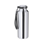 Thermoflasche aus recyceltem Edelstahl mit Trageband, 480 ml