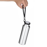 Thermoflasche aus recyceltem Edelstahl mit Trageband, 480 ml