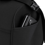 Rolltop-Reisetasche aus Kunstleder mit Trolleyband und Schultergurt