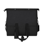 Rolltop-Reisetasche aus Kunstleder mit Trolleyband und Schultergurt