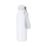 Weiße Trinkflasche aus recyceltem Edelstahl, 750 ml farbe weiß erste Ansicht