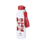 Weiße Trinkflasche aus recyceltem Edelstahl, 750 ml
