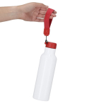 Weiße Trinkflasche aus recyceltem Edelstahl, 750 ml