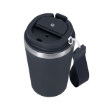 Thermobecher aus recyceltem Material mit Henkel, 350 ml
