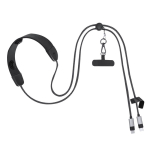 USB-C-Ladekabel mit Nackenmassagegerät und Handyhalterung, 100 W farbe schwarz erste Ansicht