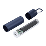 Powerbank aus recyceltem Aluminium mit herausnehmbarem Akku, 2200 mAh
