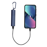 Powerbank aus recyceltem Aluminium mit herausnehmbarem Akku, 2200 mAh