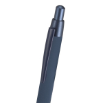 Kugelschreiber aus recyceltem Aluminium und Metallakzenten, blau