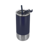 Thermobecher aus recyceltem Edelstahl mit zwei Trinköffnungen, 480 ml