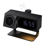 Kabellose Ladestation mit Lautsprecher und Digitaluhr, 1200 mAh