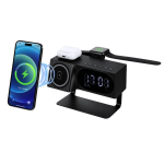 Kabellose Ladestation mit Lautsprecher und Digitaluhr, 1200 mAh