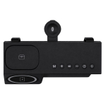 Kabellose Ladestation mit Lautsprecher und Digitaluhr, 1200 mAh