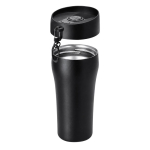 Thermobecher aus recyceltem Edelstahl mit Druckknopf, 280 ml