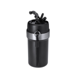 Thermobecher aus recyceltem Edelstahl mit Griff und Strohhalm, 490 ml