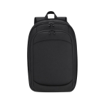 Erweiterbarer Laptop-Rucksack aus Polyester und Kunstleder, 15 Zoll farbe schwarz erste Ansicht