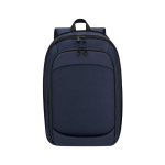 Erweiterbarer Laptop-Rucksack aus Polyester und Kunstleder, 15 Zoll farbe marineblau erste Ansicht