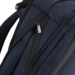 Erweiterbarer Laptop-Rucksack aus Polyester und Kunstleder, 15 Zoll