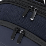 Erweiterbarer Laptop-Rucksack aus Polyester und Kunstleder, 15 Zoll