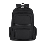 Gepolsterter Laptop-Rucksack aus Polyester und Kunstleder, 15 Zoll farbe schwarz erste Ansicht