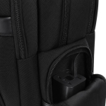 Gepolsterter Laptop-Rucksack aus Polyester und Kunstleder, 15 Zoll