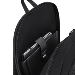 Gepolsterter Laptop-Rucksack aus Polyester und Kunstleder, 15 Zoll