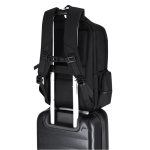 Gepolsterter Laptop-Rucksack aus Polyester und Kunstleder, 15 Zoll