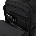 Gepolsterter Laptop-Rucksack aus Polyester und Kunstleder, 15 Zoll