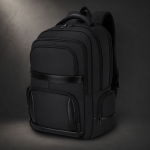 Gepolsterter Laptop-Rucksack aus Polyester und Kunstleder, 15 Zoll