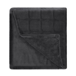 Karierte Korallenfleece-Decke mit weicher Rückseite, 300 g/m²