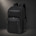 Gepolsterter Laptop-Rucksack aus Polyester mit mehreren Fächern, 15 Zoll