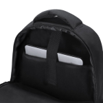 Gepolsterter Laptop-Rucksack faus RPET mit Trolleyband, 15 Zoll