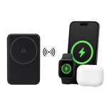 Magnetische 3-in-1-Powerbank mit verstellbarem Ständer, 10000 mAh