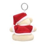 Plüschbär-Schlüsselanhänger mit Weihnachtsmannanzug und Mütze