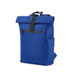 Rolltop-Rucksack aus recyceltem Kunststoff für Laptops bis 15,6Zoll farbe blau