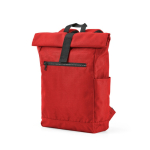 Rolltop-Rucksack aus recyceltem Kunststoff für Laptops bis 15,6Zoll farbe rot