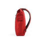 Rolltop-Rucksack aus recyceltem Kunststoff für Laptops bis 15,6Zoll farbe rot vierte Ansicht