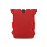 Rolltop-Rucksack aus recyceltem Kunststoff für Laptops bis 15,6Zoll farbe rot zweite Ansicht