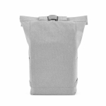 Rolltop-Rucksack aus recyceltem Canvas mit verstärktem Boden und Vordertasche, 16 l farbe hellgrau zweite Ansicht