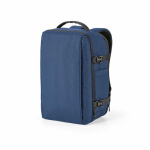 Wasserabweisender Kabinenrucksack aus recyceltem Kunststoff für Laptops, 20 l farbe marineblau