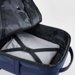 Wasserabweisender Kabinenrucksack aus recyceltem Kunststoff für Laptops, 20 l farbe marineblau zweite Detailansicht