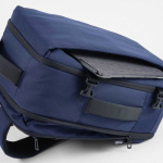 Wasserabweisender Kabinenrucksack aus recyceltem Kunststoff für Laptops, 20 l farbe marineblau Detailansicht