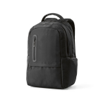 Wasserabweisender Laptoprucksack aus recyceltem Kunststoff, 17 Zoll farbe schwarz