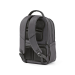 Wasserabweisender Laptoprucksack aus recyceltem Kunststoff, 17 Zoll farbe dunkelgrau zweite Ansicht